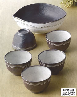 信楽焼 いぶし 茶菓揃